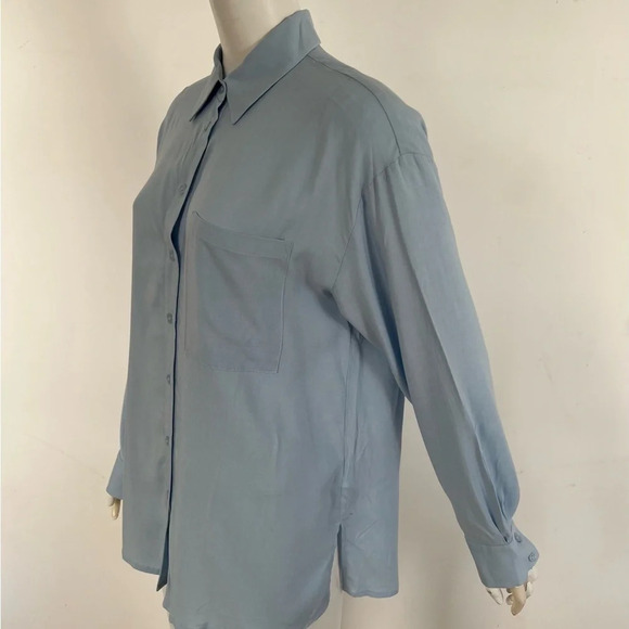 Leni Klum x About You Women's Long Sleeve Button Down Oversize Viscose Shirt M/L - Picture 6 of 14